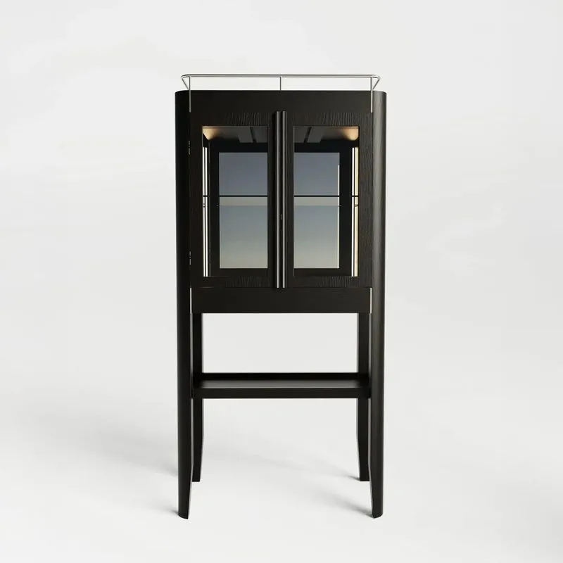 CASABLANCA Barschrank aus massiveiche